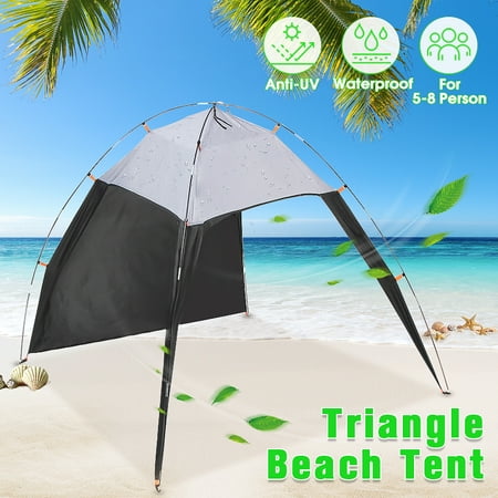 AUG Beach Tent Waterproof Canopy Anti UV Camping Sun Shade Shelter 3-4 Person ！！